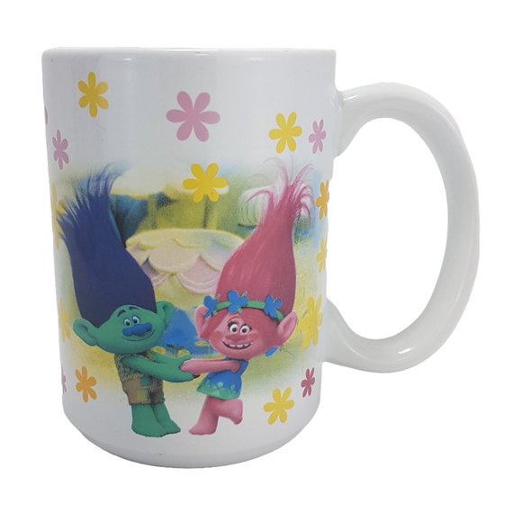 Vintage 2016 TROLLS Mug Dreamworks Animation Troll Dolls Collectible Mug Teacup - Picture 16 of 16
